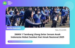 SMAN 1 Tambang Ulang Gelar Senam Anak Indonesia Hebat Sambut Hari Anak Nasional 2025
